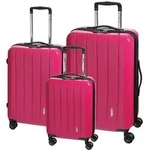 Check.IN 3-tlg. Kofferset LONDON 2.0 mit 4 Rollen - pink - Rosa