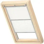 VELUX Original Dachfenster Duo Verdunkelungsrollo f&uuml;r S08, Wei&szlig;, mit grauer