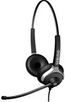 GEQUDIO WA9024, Kabelgebunden, B&uuml;ro/Callcenter, 80 g, Kopfh&ouml;rer, Schwarz - Schwarz