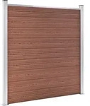 vidaXL Gartenzaun WPC 180&times;186 cm Braun - Braun