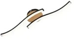 LED Deckenleuchte Deckenlampe Wandlampe 2-flammig 12 W Holz-Schwarz Briloner -