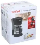 Tefal Filterkaffeemaschine CM171810 - Schwarz/Silber