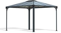 Palram - Canopia Martinique 3600 Metall Pavillon mit festem Dach 3x4 m
