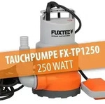 FUXTEC Tauchpumpe FX-TP1250 - bis zu 6.000 l/h | 6m F&ouml;rderh&ouml;he | 4,9Kg 