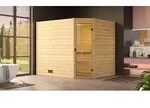 weka Massivholzsauna 38 mm VALIDA Eck 3 GT x B x T x H x 239 x 189 x 204 - Wei&szlig;