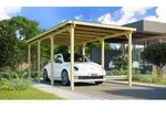 Einzelcarport 606 Gr.2 B x T x H 300 x 600 x 235 - Naturbelassen