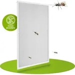 Juskys Fliegengitter mit Alu-Rahmen 120 x 140 cm f&uuml;r Fenster zum Einh&auml;ngen Wei&szlig;