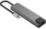 Hyrican ST-T605 Dockingstation Type-C mit 1x RJ-45, 3x USB 3.0, 1x HDMI