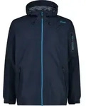 Cmp Man Jacket Fix Hood N950 Black Blue 58 - Blau - 58