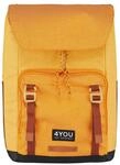 4YOU Schulrucksack Schulranzen Bees Backpack 21L Orange mehrfarbig