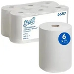 Scott gerollte Papierhandt&uuml;cher Slimroll , wei&szlig;, 1-lagig 6 Stk - Wei&szlig;