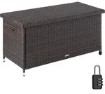 tectake&reg; Auflagenbox Kiruna 121 x 56 x 60 cm - Braun