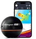 Deeper PRO+ 2 Fischfinder Echolot mit Tiefenmesser & GPS &ndash; f&uuml;r Kajak, Boot &