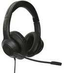 Targus AEH102GL, Kabelgebunden, Anrufe/Musik, 200 g, Kopfh&ouml;rer, Schwarz - Schwarz