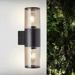 BRILLIANT Au&szlig;enwandleuchte Sergioro | dekorative Outdoorleuchte | anthrazit | 2x
