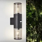 BRILLIANT Au&szlig;enwandleuchte Sergioro | dekorative Outdoorleuchte | anthrazit | mit