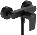 hansgrohe Brause-Einhebelmischer Rebris E AP, 1 Verbraucher, mattschwarz - Schwarz