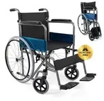 Rollstuhl faltbar Mobiclinic selbstfahrend Feststellbremse Sitz 46cm gepolsterte