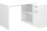 Eckschreibtisch Vicco Robin Wei&szlig; 120 x 60 cm, Model 36192 - Wei&szlig;