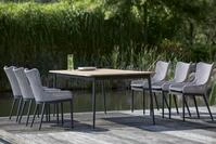 Niehoff Luna Gartentisch Aluminium/Teak