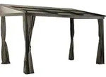Sojag Aluminium Terrassen&uuml;berdachung Budapest 1012 Bronze 298x364x243 cm - Bronze
