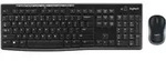 Logitech MK270, Volle Gr&ouml;&szlig;e (100%), Kabellos, RF Wireless, Schwarz, Maus enthalten