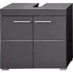 trendteam Bad Waschbeckenunterschrank Amanda Grau Melamin/Agave grau HG.TZ 60 x...