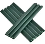 Juskys PVC Sichtschutzstreifen Zaun 4er Set - 4 Rollen &agrave; 35m x 19cm - Gr&uuml;n - Gr&uuml;n