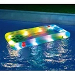Summer Waves Luftmatratze Aqua Glow Bierpong inkl. LED-Funktion 160x84x19 cm - Blau
