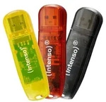 Intenso Rainbow 3x32GB Yellow/Red/Black, USB Typ-A, 2.0, 28 MB/s, Kappe, 6 g,