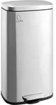 SVITA TQ30 M&uuml;lleimer silber 30L Treteimer Abfallbeh&auml;lter Softclose Deckel mit