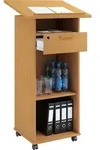 VCM Holz mobiles Rednerpult | Ma&szlig;e ca. H. 108 bis 120 cm x B. 60 cm x T. 50 cm 