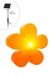 8 seasons - Motivleuchte Shining Flower Durchmesser 40 cm orange Solar - Orange