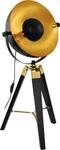 COVALEDA Tischleuchte Tischbeleuchtung - H73,5 x &Oslash;38 cm - schwarz, messing, gold -