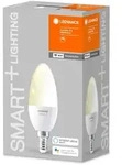 LEDVANCE 00217488, Intelligentes Leuchtmittel, WLAN, Edelstahl, Wei&szlig;, E14,
