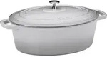 Kasserolle, Gusseisen, Oval, Grau, 33 x 26 cm - Kela | Calido - Beige/Hellgrau