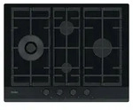 Haier Series 6 HAVG5D4HB, Schwarz, Integriert, Gaskochfeld, Geh&auml;rtetes Glas, 4
