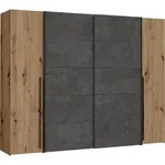 Kleiderschrank - 270 x 210 cm - Artisan Eiche Nachbildung - Beton dunkel Nachbildung