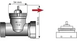 Eurotronic Danfoss RAV &ndash; Metalladapter f&uuml;r Heizk&ouml;rperthermostate, Anschluss...