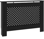vidaXL Heizk&ouml;rperverkleidung Schwarz 112x19x81,5 cm MDF - Schwarz