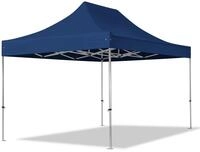 TOOLPORT 3x4,5m Aluminium Faltpavillon, ohne Seitenteile, dunkelblau