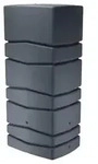 Regentonne eckig NEPTUN 650 Liter anthrazit inkl. Hahn - Grau