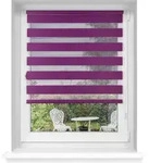 Doppelrollo Verdunkelungsrollo Fenster ohne Bohren Klemmfix 95x150cm aubergine