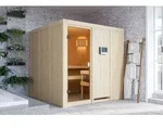 Karibu Sauna Innensauna Oulu Fronteinstieg Ofen 9 kW integr. Strg 196x196x198 cm