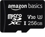 Amazon Basics Speichkarte MicroSDXC Speicherkarte 256 GB hohe Geschwindigkeit U3 A2