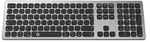 KeySonic KSK-8023BTRF (DE), Full-Size Aluminium Tastatur, Bluetooth&reg; & RF, f&uuml;r