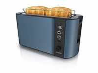Arendo 4-Scheiben-Toaster mit Restzeitanzeige, Langschlitz-Toaster,...