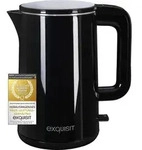 Exquisit Wasserkocher WK 6103 SWI | 1,5 Liter Volumen | 360 Grad Sockel | 2200 Watt 
