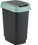 Rotho Drehbarer Abfalleimer TWIST gr&uuml;n 25L - Gr&uuml;n