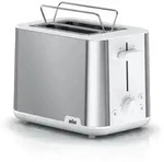 Braun HT 1510, 2 Scheibe(n), Edelstahl, Wei&szlig;, Kunststoff, Edelstahl, 900 W, 188 mm,